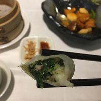 Vegetarian dumpling, sweet-and-sour bearded tooth mushroom at Yang Shin 養心茶樓 in Taipei