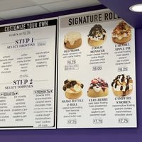 Mouthwatering menu  at Cinnaholic in Tucson