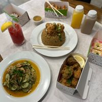 They also serve freshly pressed juices and they use seeded fruits to make the juice with no added sugar - Naturally sweetened by nature.  at Stir House - Vegan Stir Fry in Atlanta