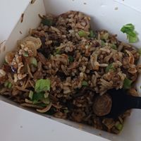 Build your own bowl with chorizo, carrots, peppers and broccoli. at Stir House - Vegan Stir Fry in Atlanta