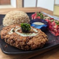 Menu del dia 20,000, filling and pretty at Laurel Vegan Bistro Gluten-Free in Palomino