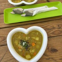 Curried soup at Laurel Vegan Bistro Gluten-Free in Palomino