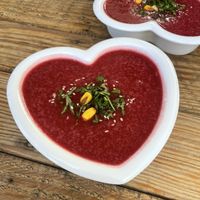 Very cute soup 🫶🏼  at Laurel Vegan Bistro Gluten-Free in Palomino