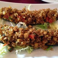 BioFresh stuffed zucchini at BIOfresh in Bucharest