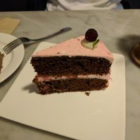 Matcha raspberry cake 맛차 라즈베리 케이크 at Plant Bakery 플랜트 in Seoul