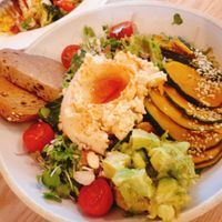 Humms salad with avo topping at Plant Bakery 플랜트 in Seoul