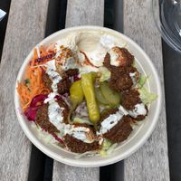 Falafel bowl  at Pilpel - Spitalfields in East London