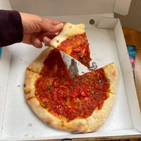 Chilli tomato sauce pizza bread   at Little Italy  in Inverness