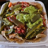 Vegan pastor nachos with extra jalapeños  at Jalapeños Mexican Food  in Vallejo
