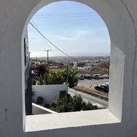 Views from balcony  at The Noverian Bios Santorini, Vegan Boutique Hotel in Santorini