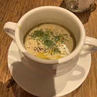 Eggplant coconut cream potage  at Bio Cafe in Tokyo