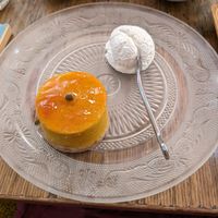 Pumpkin tofu cake at Bio Cafe in Tokyo