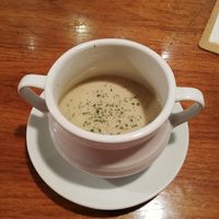 Eggplant soup  at Bio Cafe in Tokyo