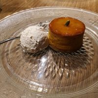 Pumpkin dessert at Bio Cafe in Tokyo