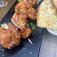 Fried cauliflower   at Oak & Stone in Venice