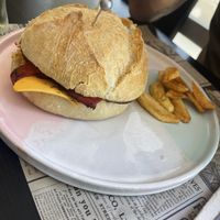Hamburguesa vegana  at Wakanda Ourense in Ourense