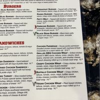 Menu  at P-Dubs Brew Pub in Tehachapi