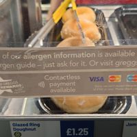 Glazed donut at CWL - Greggs in Cardiff