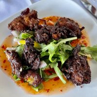 Onion Bhaji starter   at The Black Bull Hotel Reeth in Reeth