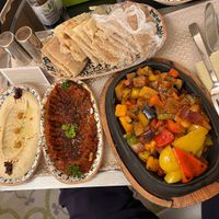 Food at the room. Best Hummus 🤤  at Osmanly Restaurant in Cairo