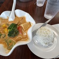 Panang curry with tofu  at Big Monster in Lihue