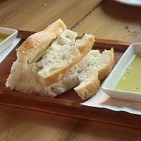 Rosemary focaccia- complimentary and vegan  at Lilith in Pittsburgh