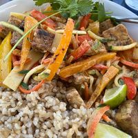 curry bowl at Bodhi Bistro in Corvallis