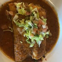 Enchiladas mexicanas veganized  at Valentina's in Olympia