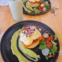 Huevos benedict at Asante in Barcelona