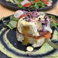 The vegan egg is insane!  at Asante in Barcelona