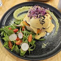 Eggs Benedict at Asante in Barcelona