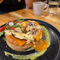 Huevos benedict at Asante in Barcelona