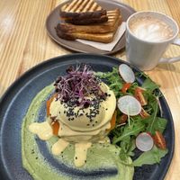 Eggs Benedict, Chai Latte, Classic Sandwichh  at Asante in Barcelona