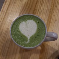 Matcha latte  at Asante in Barcelona