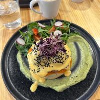 Vegan Eggs Benedict at Asante in Barcelona
