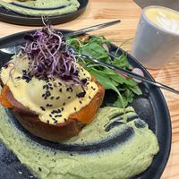 Vegan Eggs Benedict at Asante in Barcelona