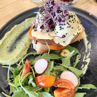 Huevos Benedict at Asante in Barcelona