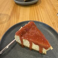 Strawberry cheesecakee  at Asante in Barcelona