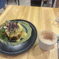 Eggs Benedict and dirty chai   at Asante in Barcelona