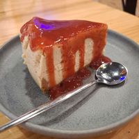 Absolutely perfect cheesecake at Asante in Barcelona