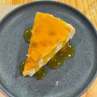 Peach and bergamot cheesecake  at Asante in Barcelona