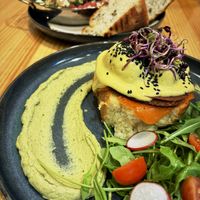 The eggs Benedict was out of sight good  at Asante in Barcelona