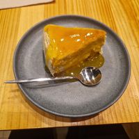 Pastís de "formatge" vegà at Asante in Barcelona
