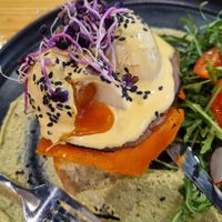 Eggs benedict at Asante in Barcelona