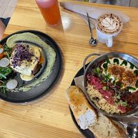 Shakshouka and Eggs Benedict  at Asante in Barcelona