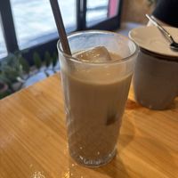 iced chai latte at Asante in Barcelona
