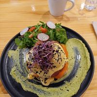 Huevos benedictine at Asante in Barcelona