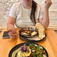 Eggs Benedict and Shakshuka at Asante in Barcelona