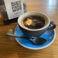 Americano at 1000 Cups Roastery in Madrid