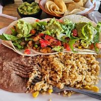 Vegan Tacos Al Carbon at Tequila Sunrise Mexican Grill in Oakland Park